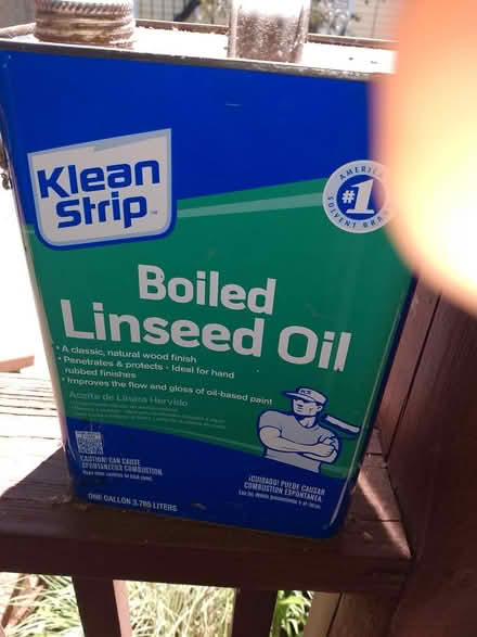 Photo of free linseed oil (Cambridge, Porter Square) #1