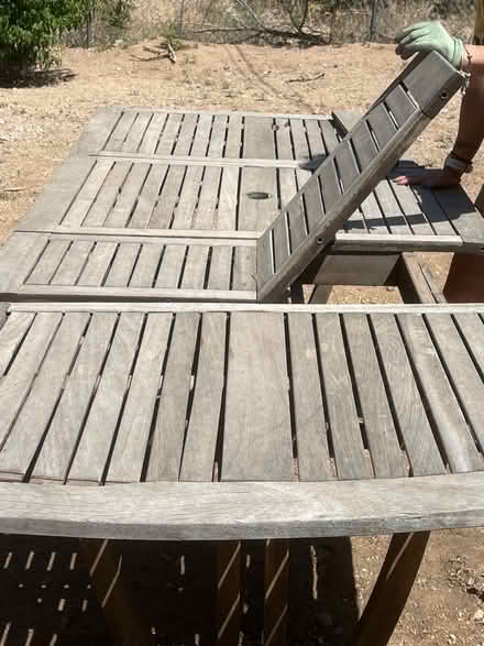 Photo of free 9’Large Expand Teak Picnic Table (NE Heights-Indian School/Penn) #1