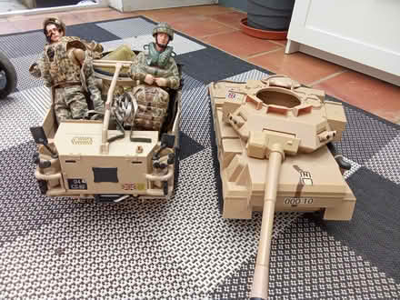 Photo of free Big toy army trucks and soldiers (Blackrock, Co Dublin) #1