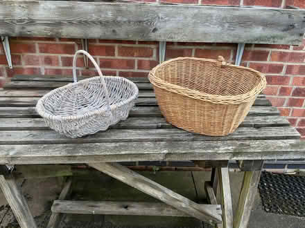 Photo of free Two wicker baskets (for garden) (Slack Lane DE22) #1