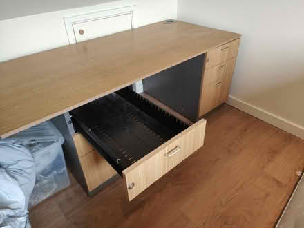 Photo of free Office desk with 2x3 tier drawers (Tyttenhanger AL4) #2