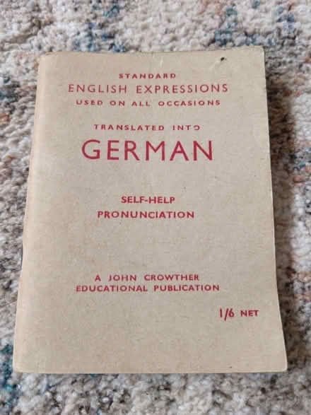 Photo of free German phrase book (Wistaston CW2) #1