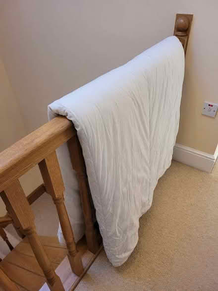 Photo of free Double Duvet 13.5 tog + White Cotton Cover (Grange-over-Sands LA11) #1
