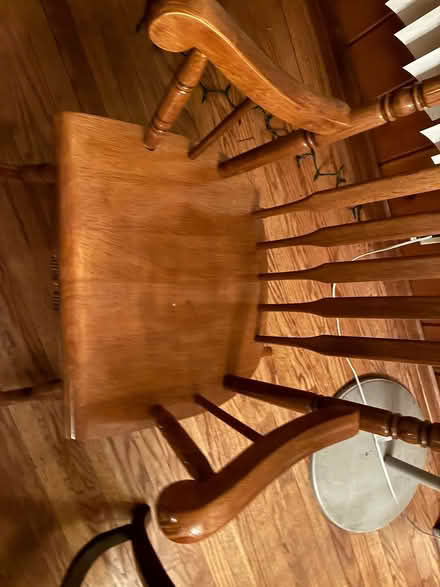 Photo of free Wooden rocking chair (Brookfield) #1
