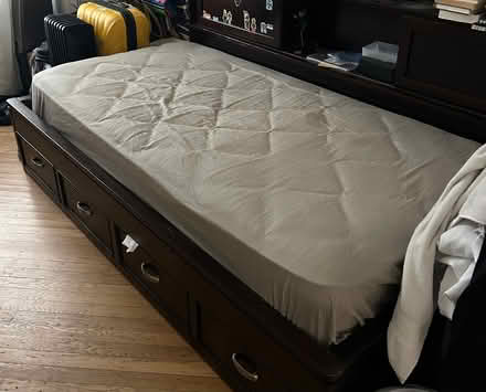 Photo of free Oak Twin bed with 2 drawers (Bay Ridge Brooklyn) #1