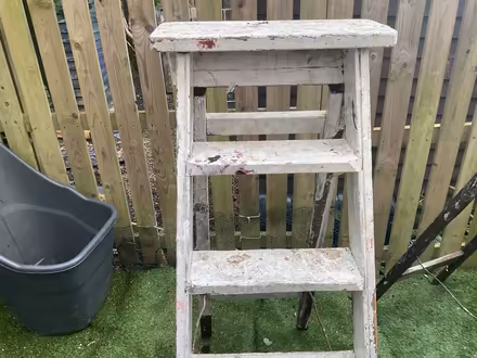 Photo of free Two wooden step ladders (Baildon BD17) #3