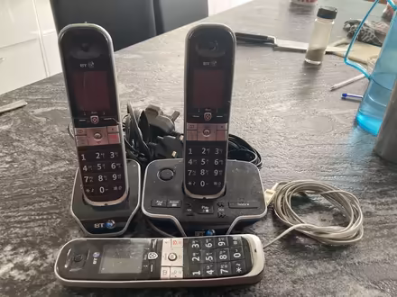 Photo of free Cordless handsets x3 base stations (Whetstone N20) #1