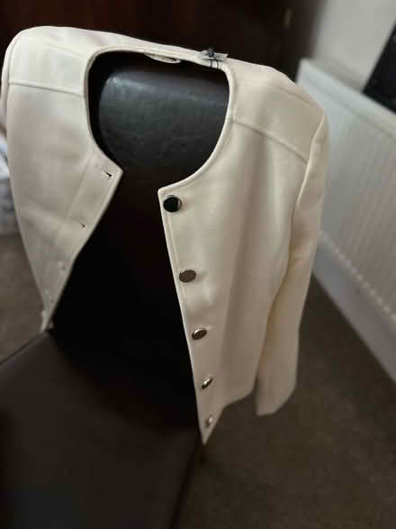 Photo of free Collarless cream ladies jacket size 16 (Camberley GU15) #1