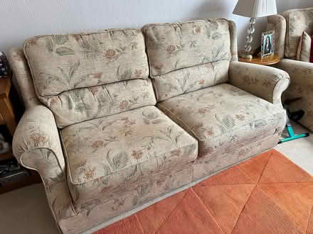 Photo of free Sofa Bed and Footrest (Canford Heath BH17) #1
