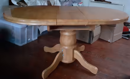 Photo of free Heavy pine table (Rialto) #1