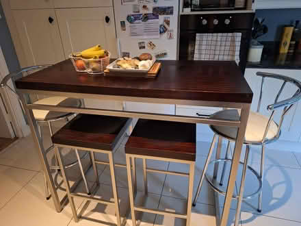 Photo of free High table and four high Stools (Celbridge) #3
