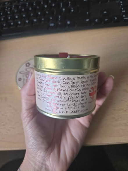 Photo of free Scented candle (Ford end CM3) #2