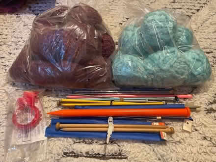 Photo of free Knitting needles and wool (Acton W3) #1
