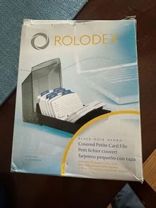 Photo of free Rolodex Covered Petite Card File (20874) #1