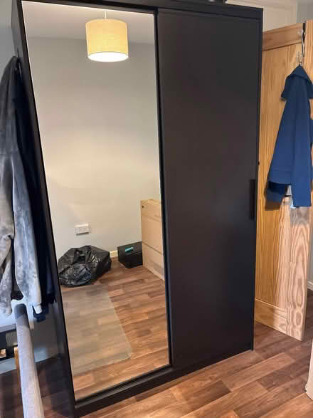 Photo of free Ikea double wardrobe with mirror (moston M40,) #1