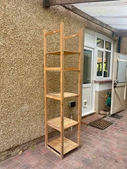 Photo of free Wooden Shelf Unit (Wallands Park BN7) #1