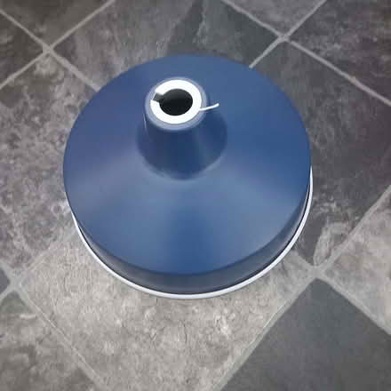 Photo of free Navy blue lampshade vgc (Nascot Wood WD17) #1
