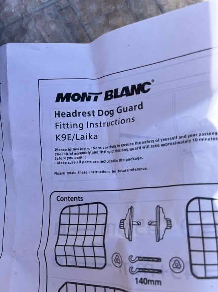 Photo of free car dog guard (Kirkdale) #2