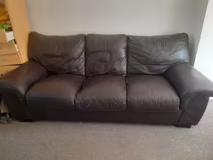 Photo of free Leather sofa (Newcastle-under-Lyme ST5) #1
