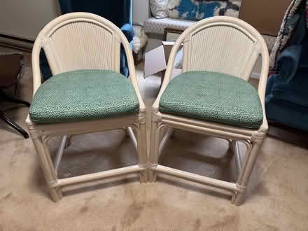 Photo of free Two wicker bar stools (19711) #1