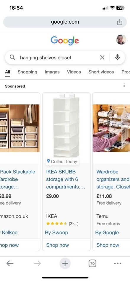 Photo of Fabric shelves (OX3 Barton) #1
