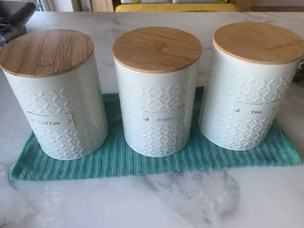 Photo of free Tins for tea coffee sugar (S8 off Derbyshire lane) #1