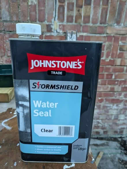 Photo of free Masonry water sealer (clear) (Tooting SW17) #1
