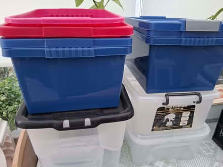 Photo of free Plastic storage boxes (Watton IP25) #1