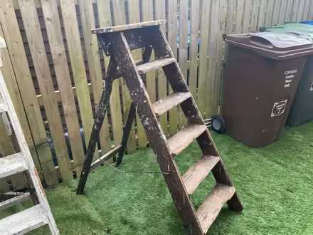 Photo of free Two wooden step ladders (Baildon BD17) #2