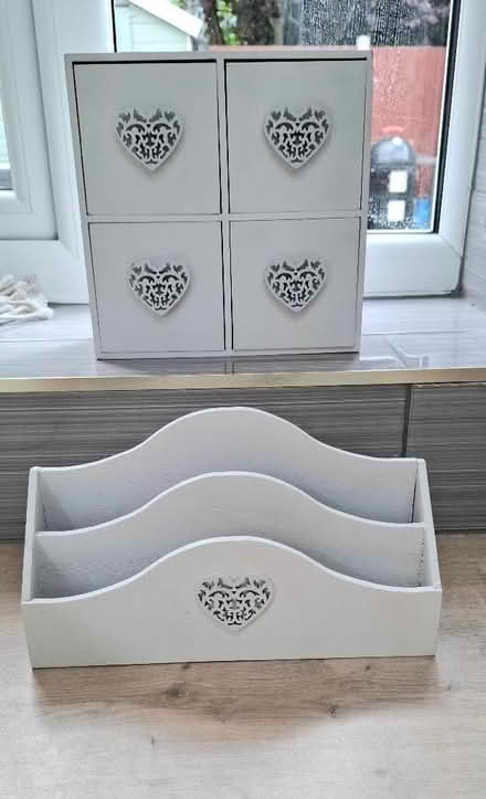 Photo of free Matching letter rack and mini drawer unit (Boughton Monchelsea ME17) #1