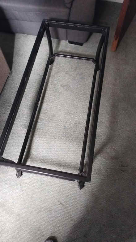 Photo of free Black glass/metal coffee table (Scale Hall LA1) #1