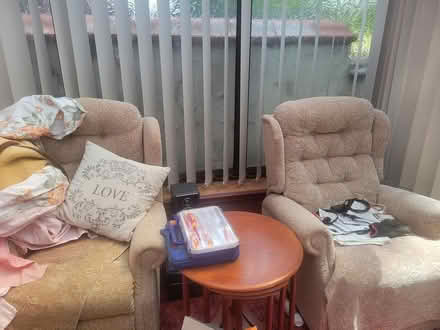Photo of free 2 seater sofa, 2 chairs (Royton OL2) #2