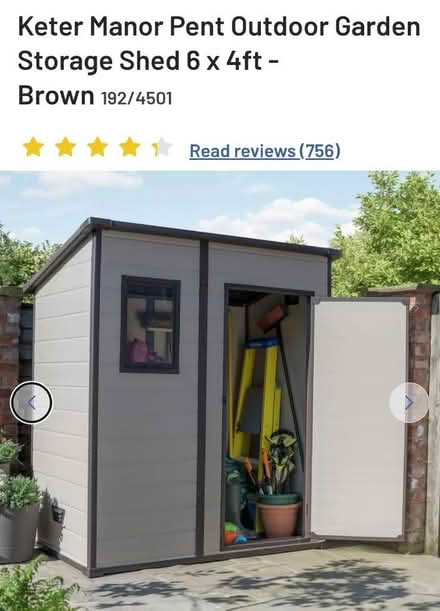 Photo of free Keter Manor Shed 6x4 (Canford Heath BH17) #1