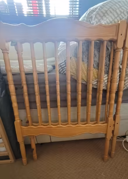 Photo of free Drop-side cot 120cm x 60cm (Overstone Lodge) #3