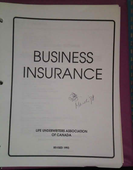Photo of free Study Notes for Business Insurance (Finch and Brimley) #2