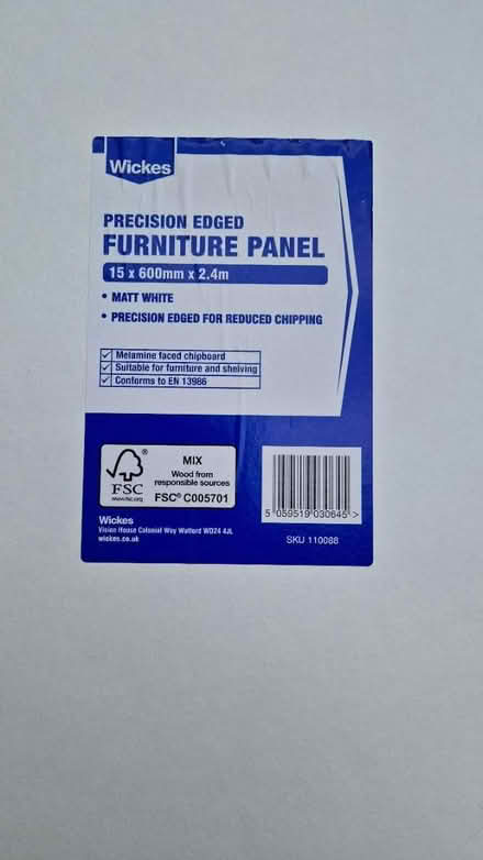 Photo of free Wickes White Furniture Panels (belper DE56) #2