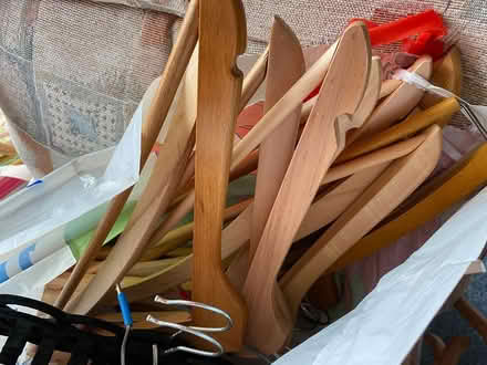 Photo of free Bag of plastic coat hangers (Barry CF63) #2