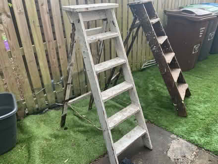 Photo of free Two wooden step ladders (Baildon BD17) #1