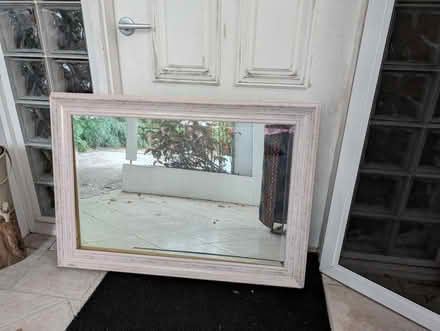 Photo of free Whitish framed mirror (Hunters Hill, NSW) #1