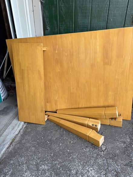 Photo of free Light Wood table seats 6 (2200 block of Roosevelt berk) #2