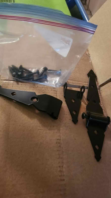 Photo of free Black metal fence gate hardware (Somerset) #1