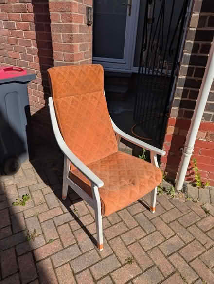 Photo of free Orange cloth chair (Rawmarsh, S62) #1