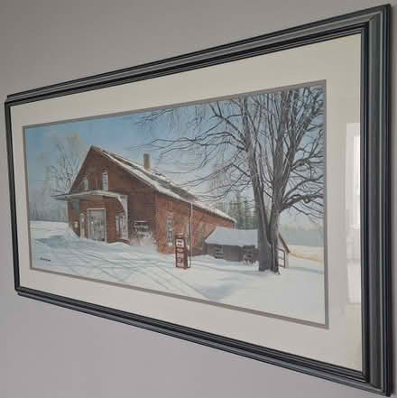 Photo of free "Crossroads": Framed Lithograph (Queen St & Hwy #410) #1