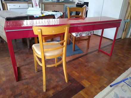 Photo of free Wide shallow desk with two drawers (Kings Sutton OX17) #4