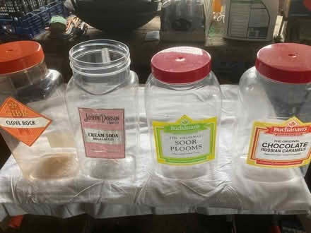 Photo of free Plastic sweet jars (St. John's Chapel DL13) #1