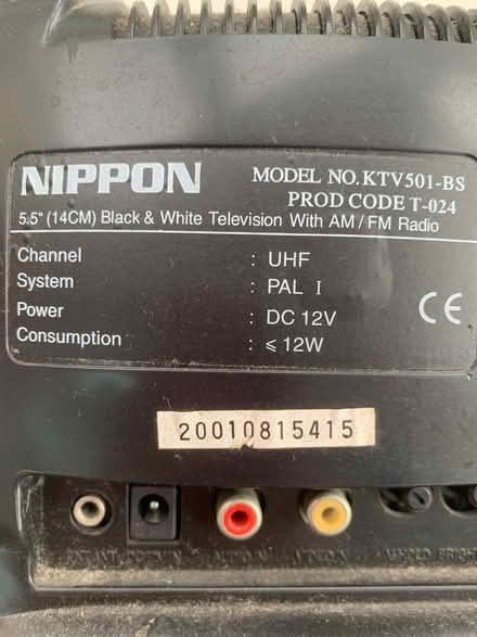Photo of free Pair of old mini b&w tvs, very retro (Brownsover CV21) #2