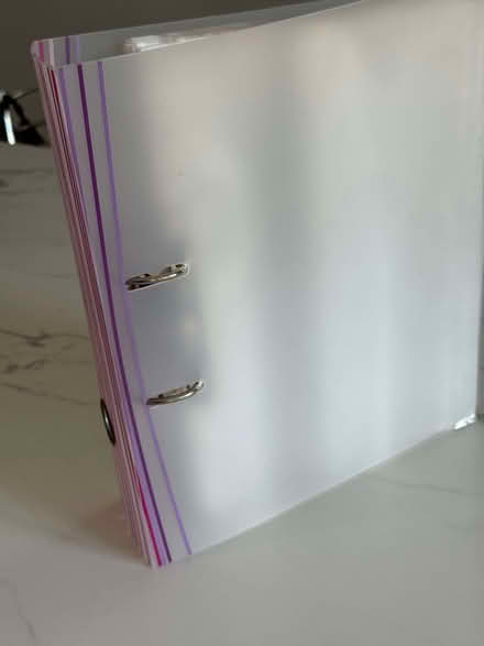 Photo of free Lever arch file & slips (Bracknell Forest RG42) #1