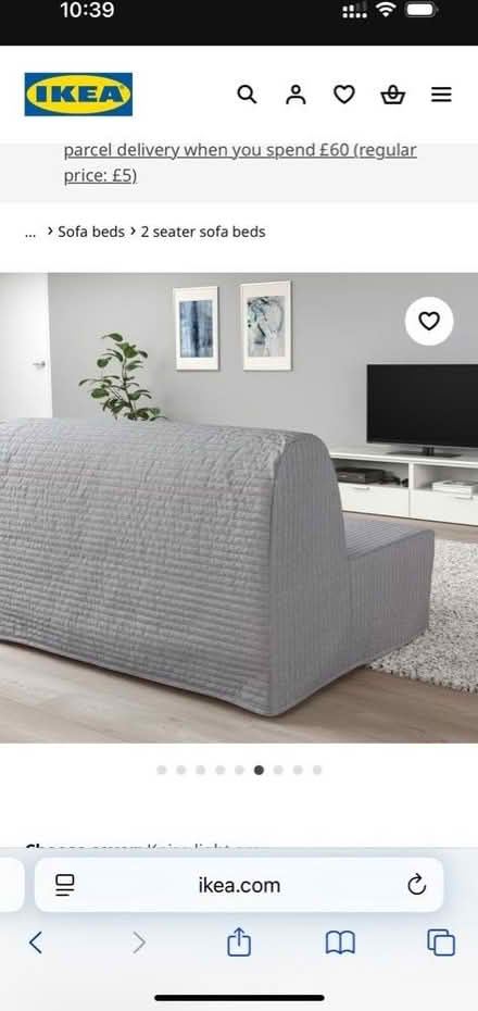 Photo of free IKEA Sofa Bed (Camden Town NW1) #2