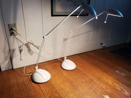 Photo of free 2 flexible lamps, white (Ravenna) #1