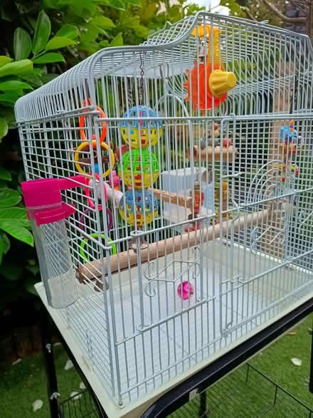 Photo of free Bird cage and trolley stand (LU7 Leighton Buzzard) #2